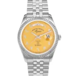 West End Watch The Classic Automatic 41mm Yellow Arabic Dial