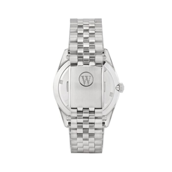West End Men's Silver Tone Case Yellow Arabic Dial Automatic Watch - Image 3