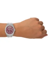 West End Watch. Classic Automatic 41mm - Arabic Maroon Dial. - Image 4