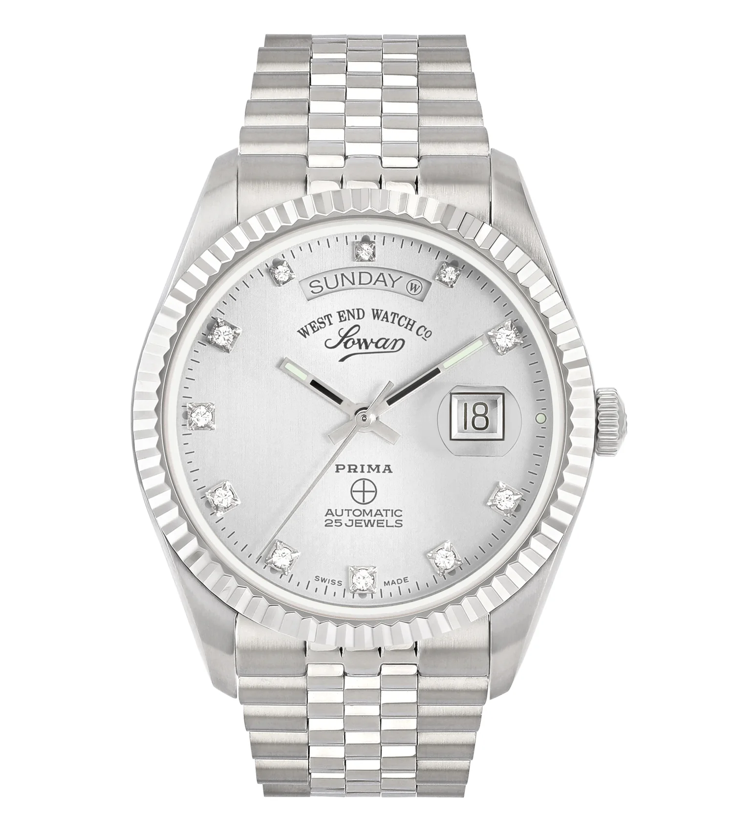 WestEnd-2899-41-1 West End Watch Co. Classic Automatic 41mm With Sliver Dial - Image 1