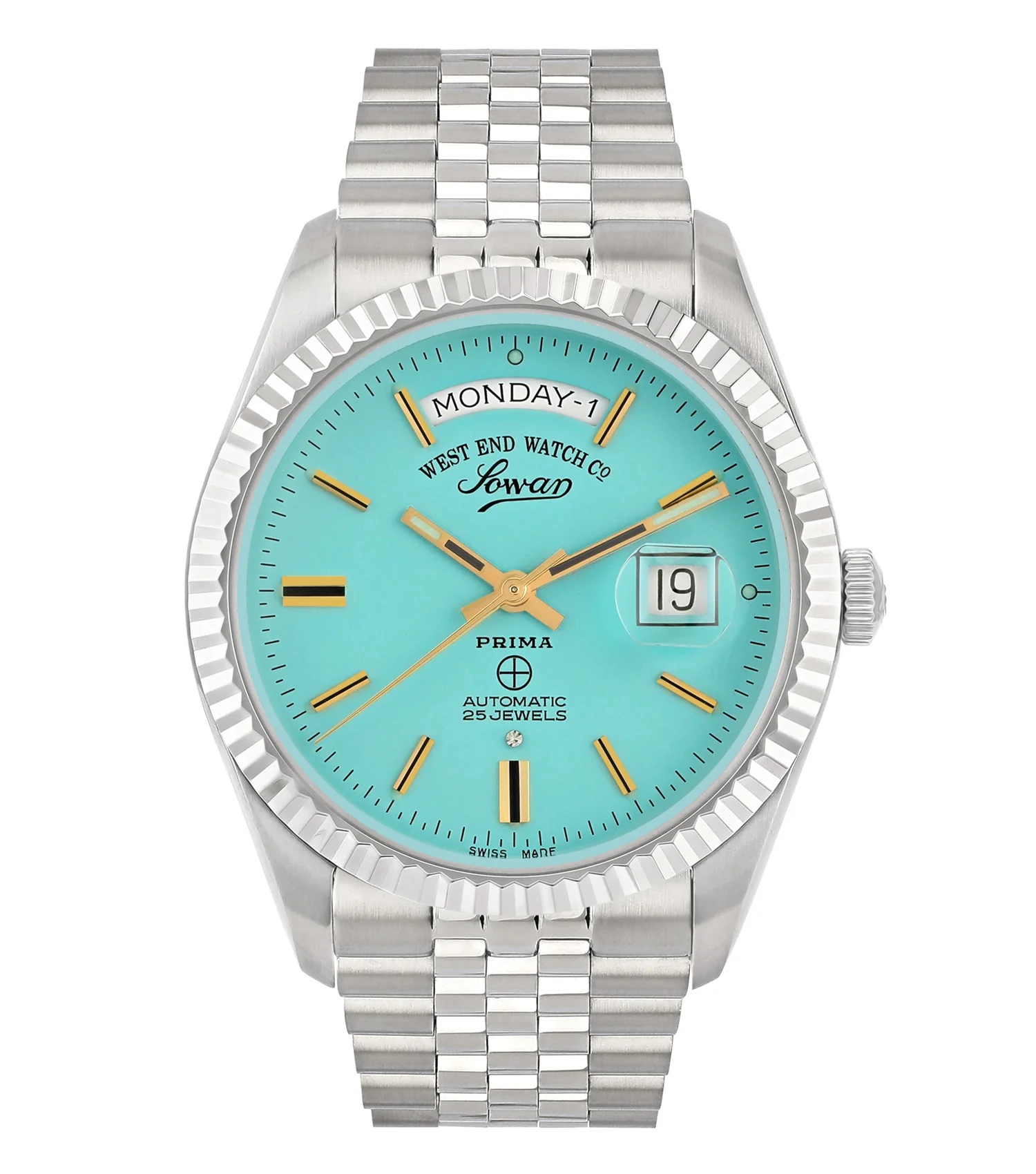 WestEnd-Tiffany-41-1 West End Watch. Classic Automatic 41mm TURQUOISE Dial - Image 1