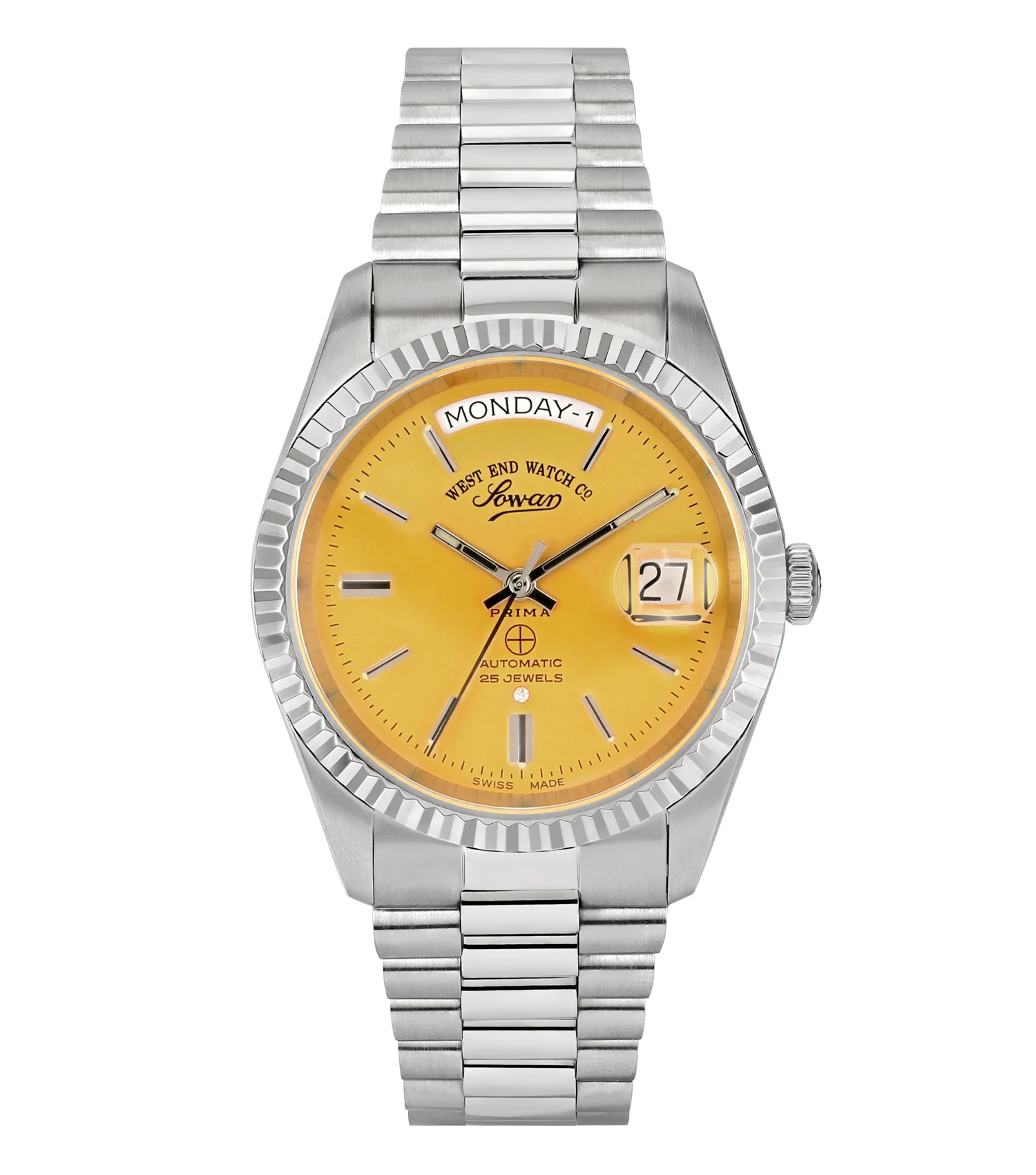 WestEnd-Watch-W680019-37-1 West End Watch Co. Classic Automatic 37mm with Yellow Dial - Image 1