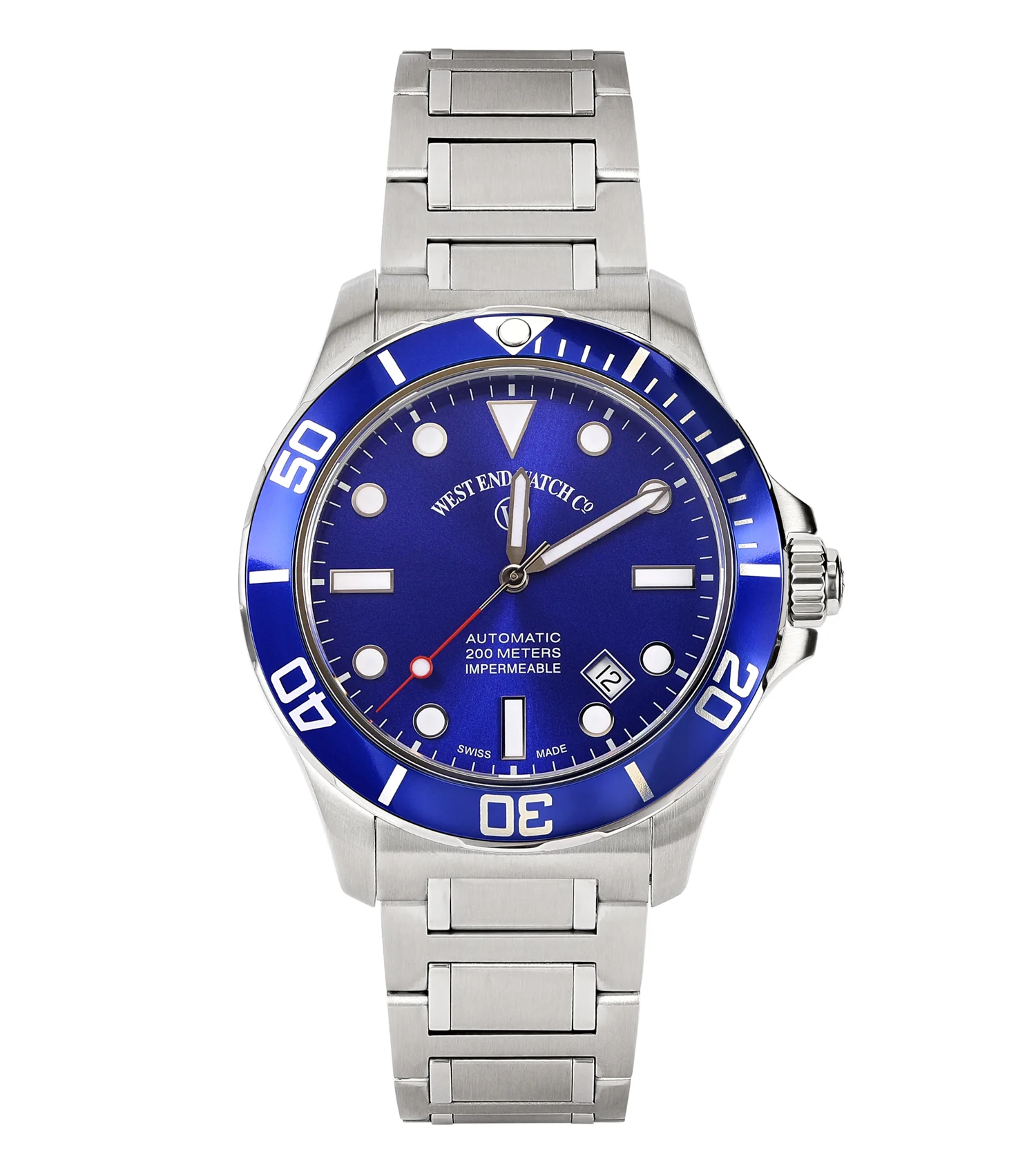 WestEnd-Watch-W680068-42-1-impermeable-Blue-Blue West End Watch. IMPERMEABLE Automatic 42mm With Blue Dial - Image 1