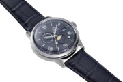 Orient RA-AK0806L Semi Skeleton Automatic Navy Leather Watch - Image 3