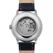 Orient RA-AK0806L Semi Skeleton Automatic Navy Leather Watch - Image 2